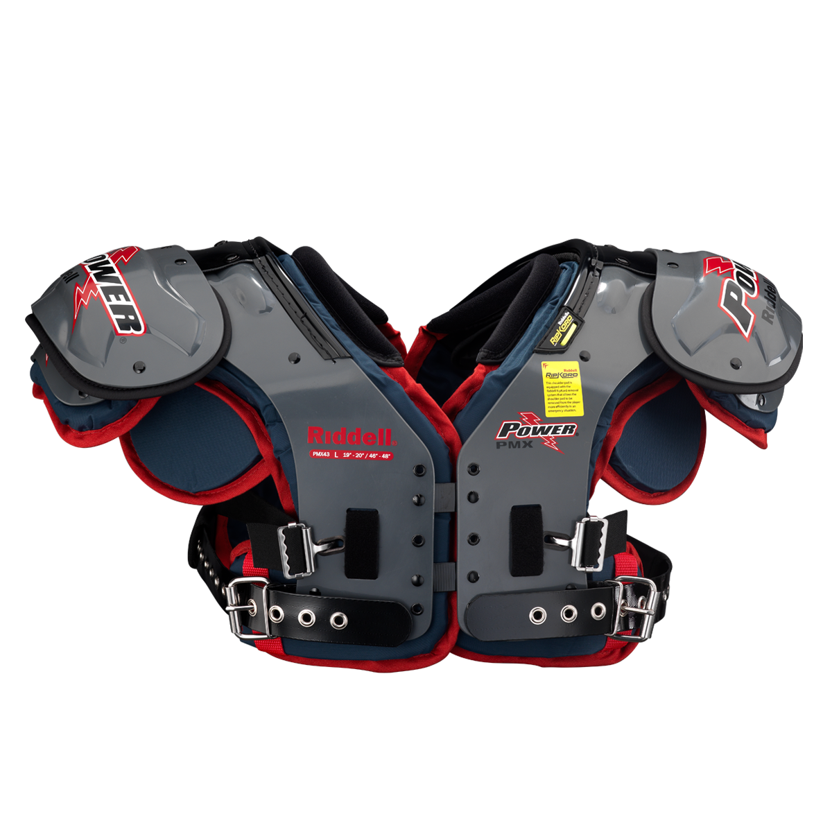 riddell Custom Power PMX43 Custom Power PMX Varsity Shoulder Pads Open Catalogue