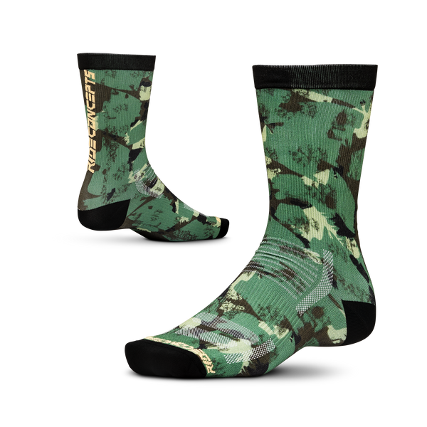 Ride Concepts Martis - Synthetic 8" Socks Blue Camo