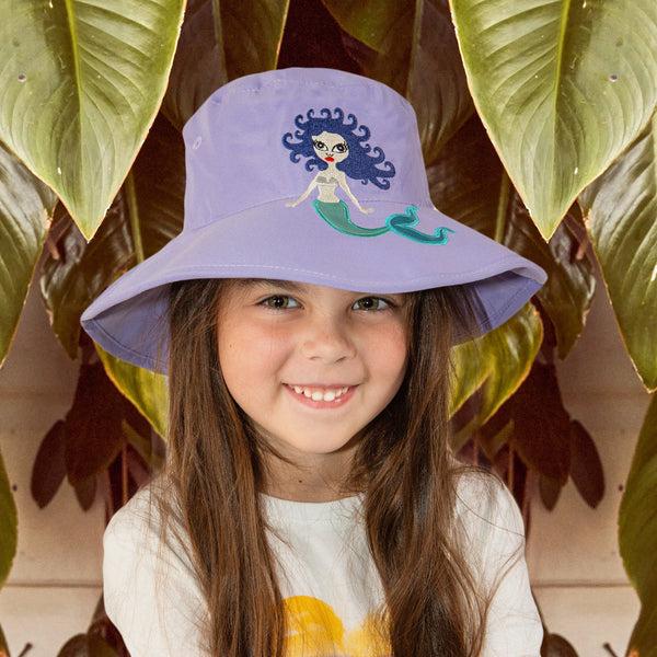 rigon headwear Annabel Bucket Cancer Council Lilac Mermaid