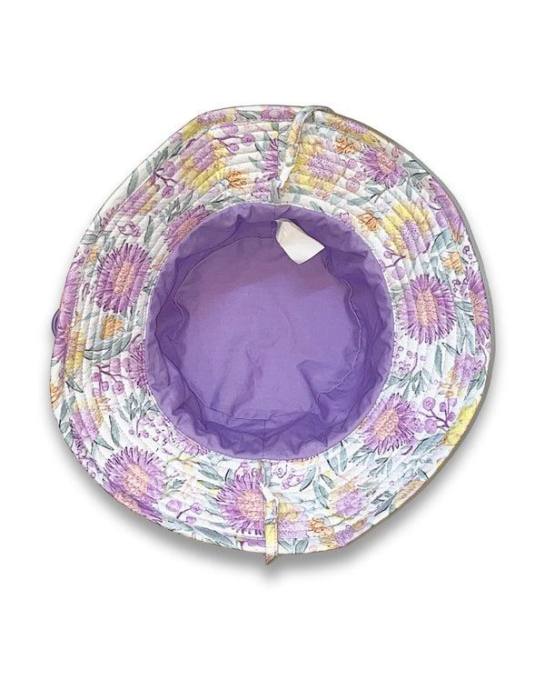 Rigon Headwear Aster Bucket Cancer Council Lilac Flowers