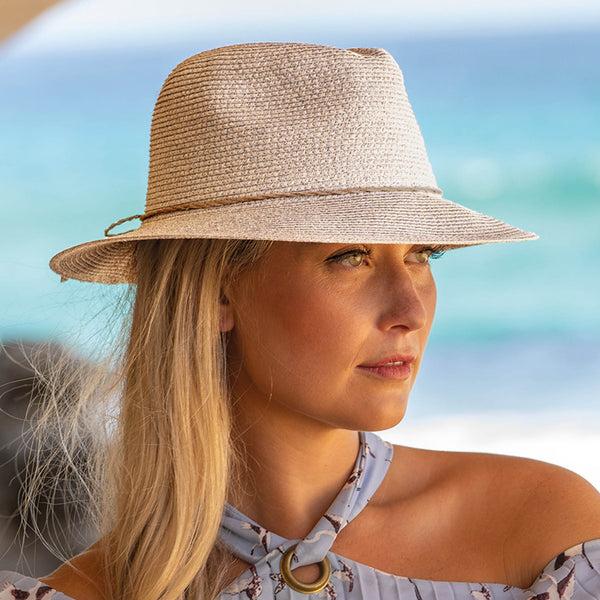 Rigon Headwear Avoca Flexibraid® Fedora Before Dark Oatmeal