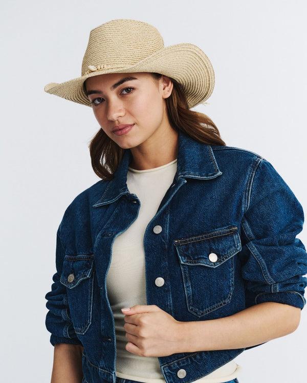 rigon headwear Benji Cowboy Cancer Council Black/Camel