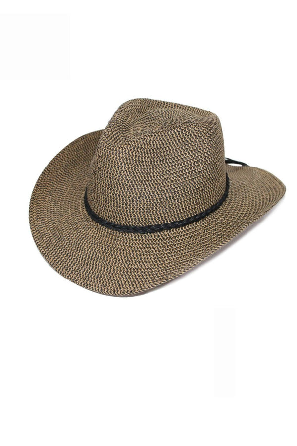 Rigon Headwear Benji Cowboy Cancer Council Black/Camel