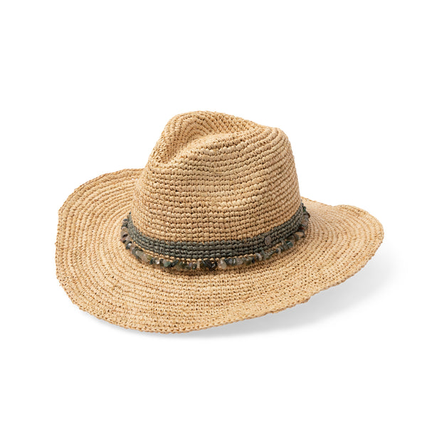 Rigon Headwear Castaway Handwoven Raffia Cowboy Before Dark