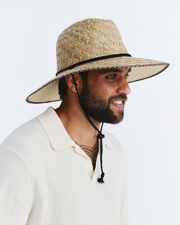 Rigon Headwear Classic Straw Surf Cancer Council Natural