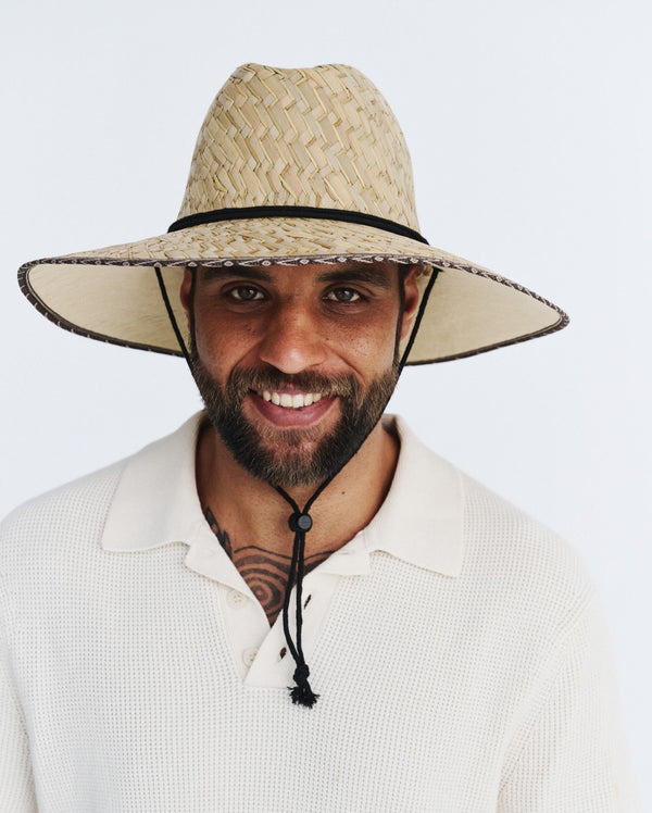 rigon headwear Classic Straw Surf Cancer Council Natural
