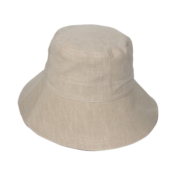 Rigon Headwear Fifi Linen Bucket Summer Living Blue