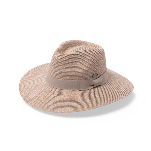 Rigon Headwear Fiona Wide Brim Fedora Before Dark Taupe
