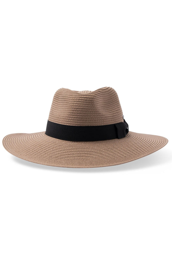Rigon Headwear Fiona Wide Brim Fedora Before Dark Taupe