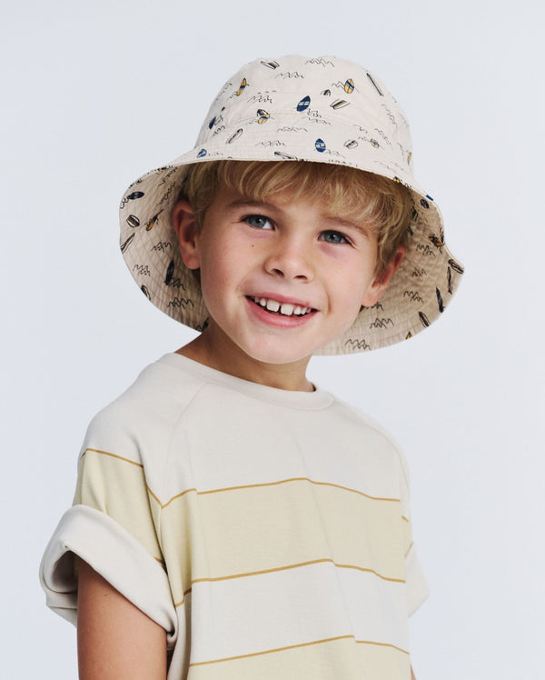 rigon headwear Gale Bucket Cancer Council Beige Surf