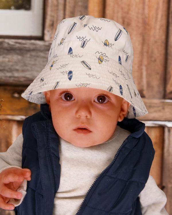 Rigon Headwear Gale Bucket Cancer Council Beige Surf