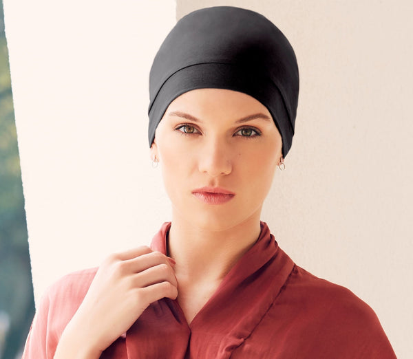 rigon headwear HOC VIVA Laura Turban - Dusty Black Christine Headwear Dusty Black