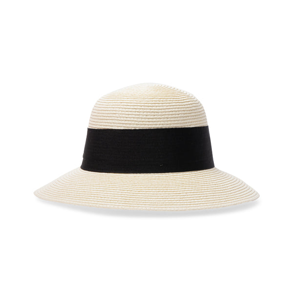 Rigon Headwear Jaclyn Bucket Cancer Council Ivory/Black