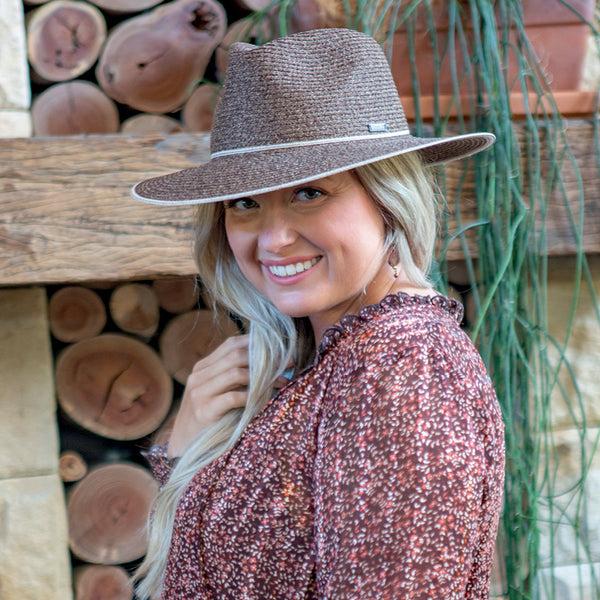 rigon headwear Kasa Fedora Summer Living Mixed Brown