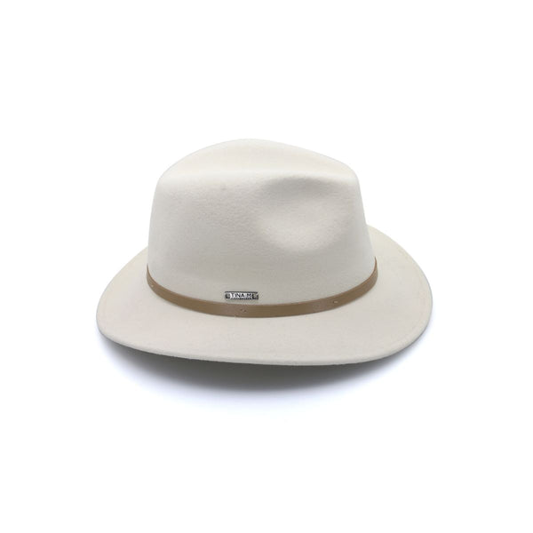 Rigon Headwear Laax Wool Felt Fedora BD Winter Ivory