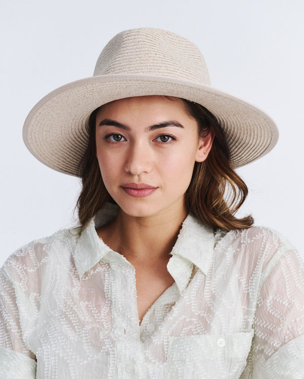 Rigon Headwear Linda Fedora Cancer Council Mix Camel