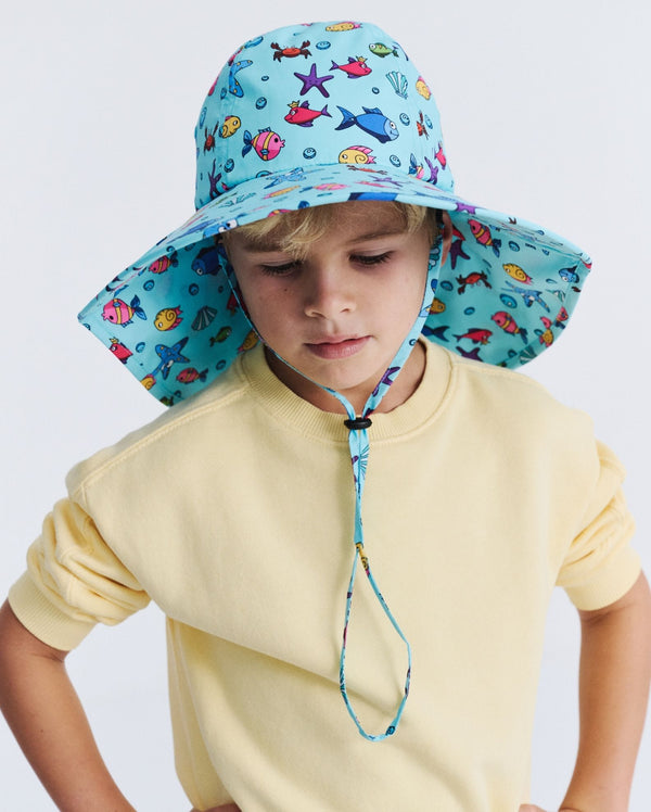 rigon headwear Lonnie Bucket Cancer Council Dinosaur