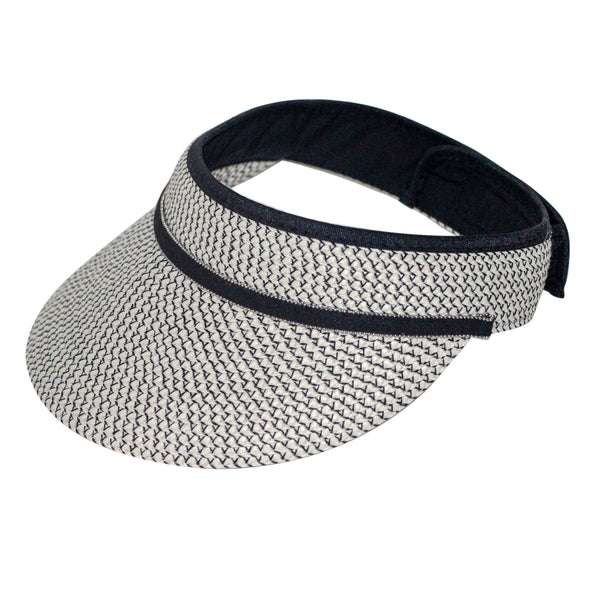 Rigon Headwear Maria Visor Summer Living Black/White