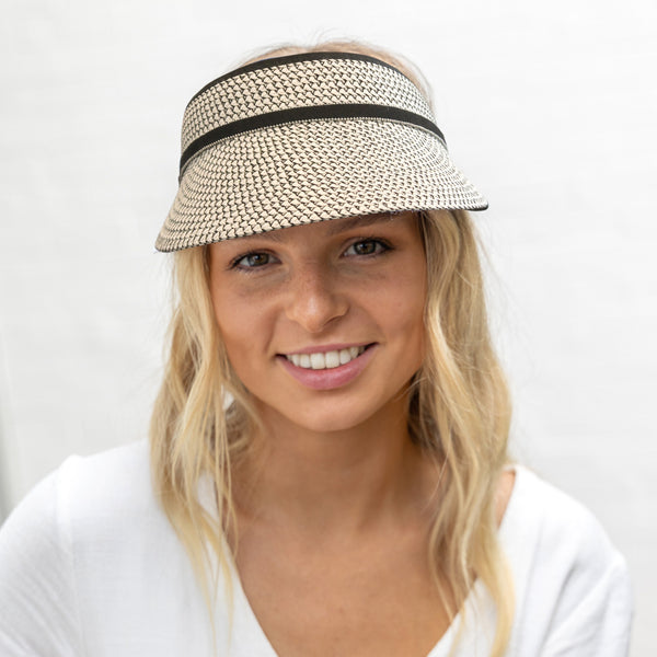 rigon headwear Maria Visor Summer Living Black/White