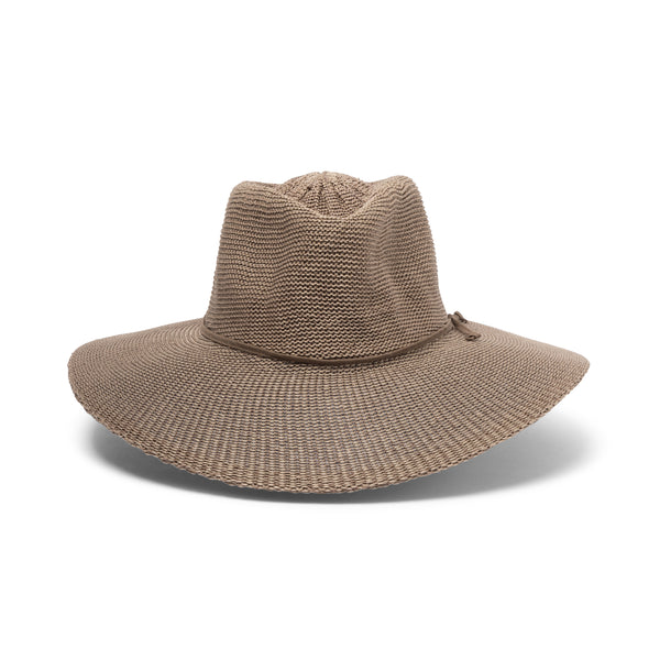 Rigon Headwear Marie Wide Brim Fedora Cancer Council Stone