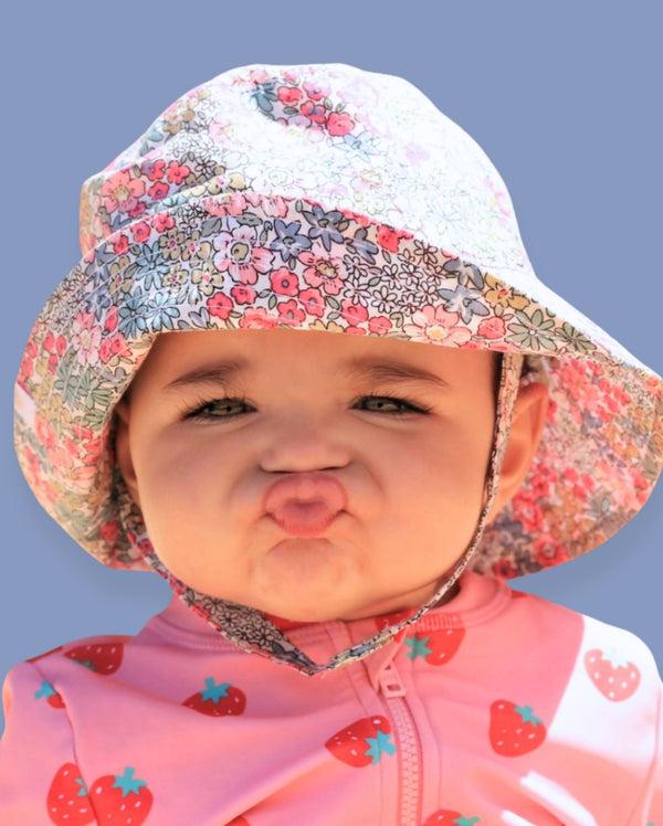 rigon headwear Mila Cotton Bucket Summer Living Navy Dinosour