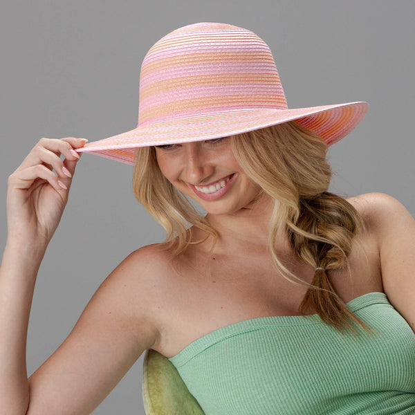 rigon headwear Naomi Capeline Summer Living Pink/Orange