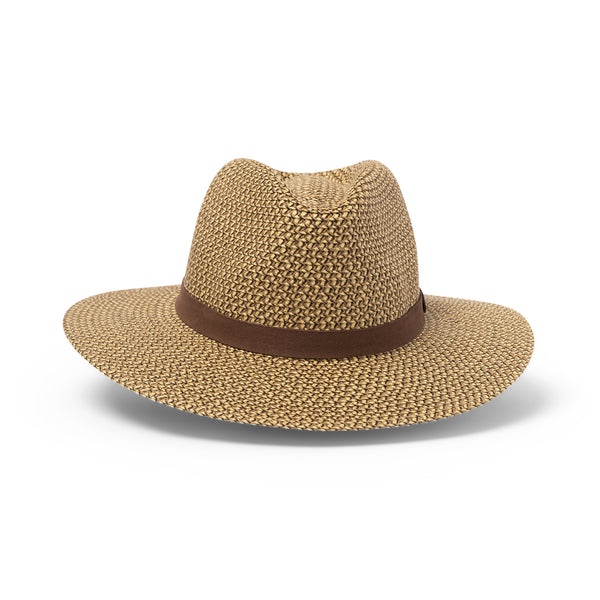 Rigon Headwear Outback Fedora Cancer Council Chocolate