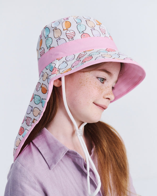 Rigon Headwear Remy Legionnaire Cancer Council Blue Whale