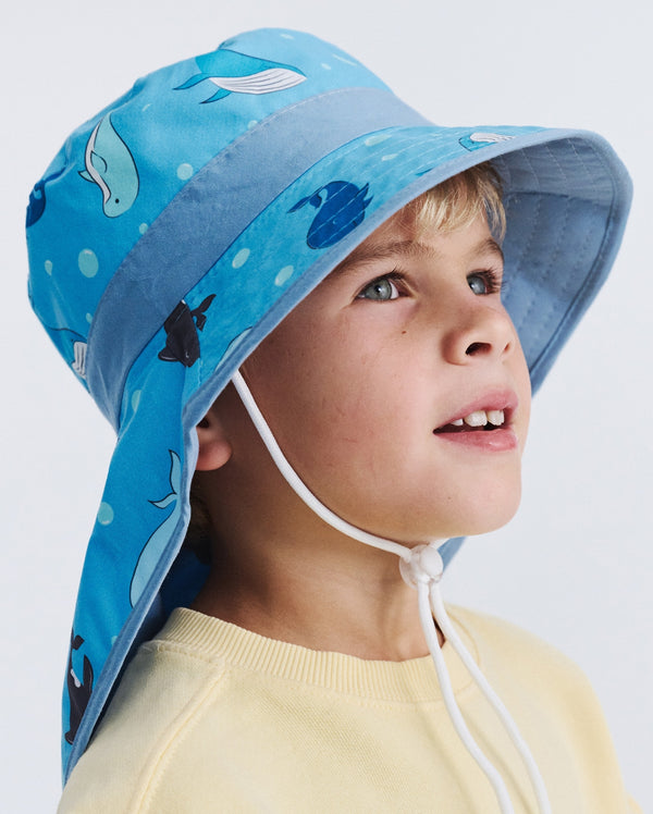 rigon headwear Remy Legionnaire Cancer Council Blue Whale