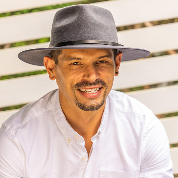 Rigon Headwear Benadict Felt Fedora Cancer Council