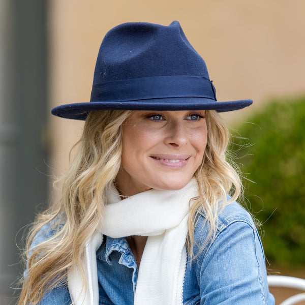 rigon headwear Bolivar Fedora Autumn Daze Navy