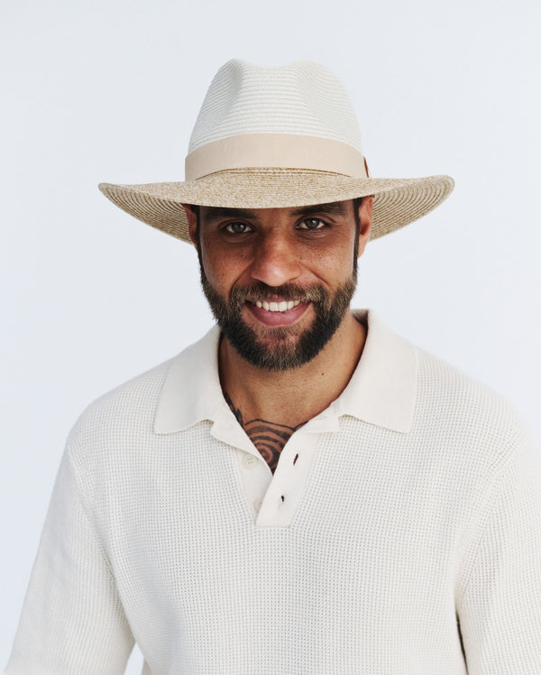 rigon headwear Cafe Fedora Cancer Council Camel