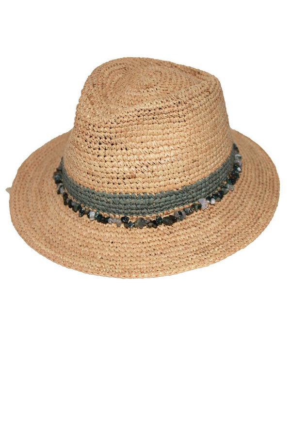 Rigon Headwear Christine Raffia Fedora Before Dark