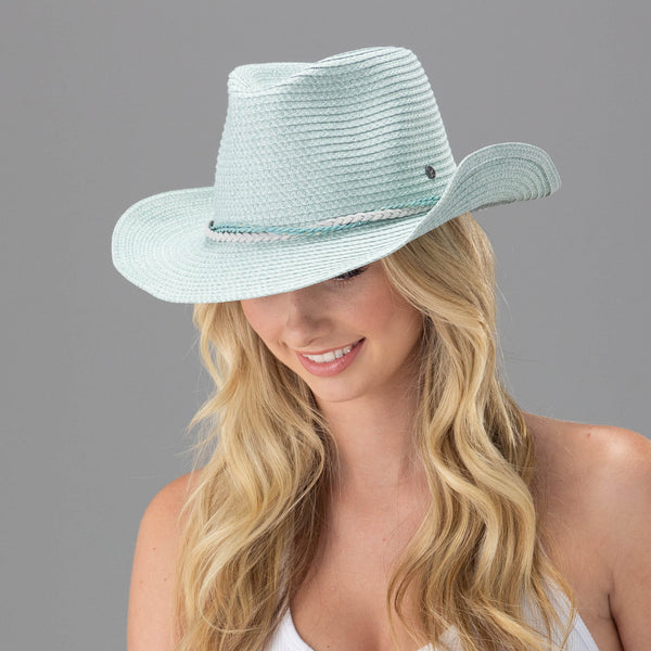 Rigon Headwear Claire Cowboy Summer Living Seafoam
