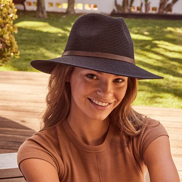 Rigon Headwear Darby Fedora Cancer Council Black