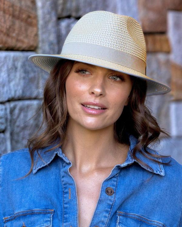 rigon headwear Izzy - Poly-weave Fedora Before Dark