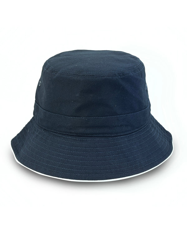 Rigon Headwear Jester Bucket Cancer Council Navy