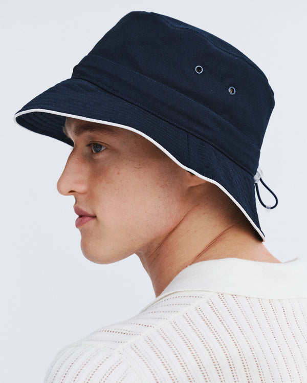 Rigon Headwear Jester Bucket Cancer Council Navy