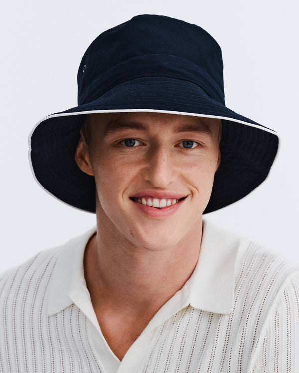 rigon headwear Jester Bucket Cancer Council Navy