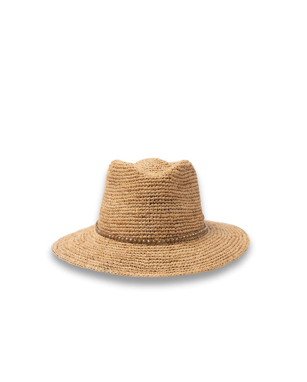Rigon Headwear Magdalena Raffia Fedora Before Dark