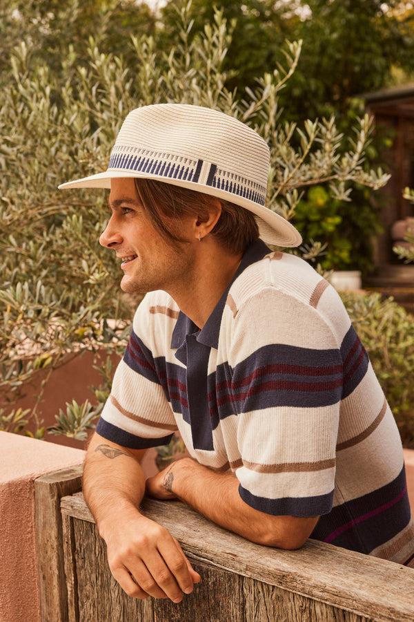 rigon headwear Marley Fedora Cancer Council Ivory