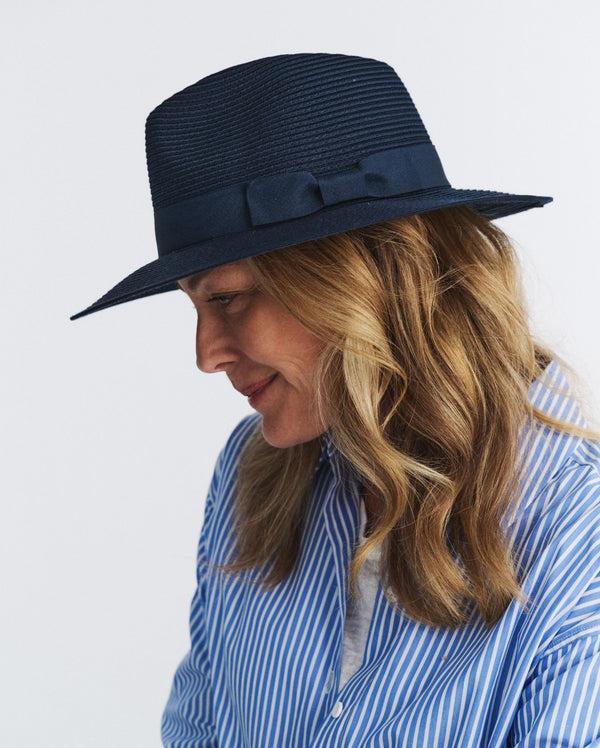 Rigon Headwear Sherry Fedora Cancer Council Navy