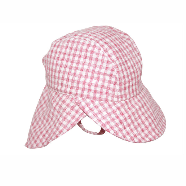 Rigon Headwear Sandy Legionnaires Cancer Council Pink Check