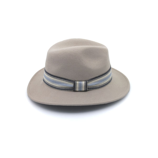 Rigon Headwear Selwyn Wool Felt Fedora BD Winter Grey