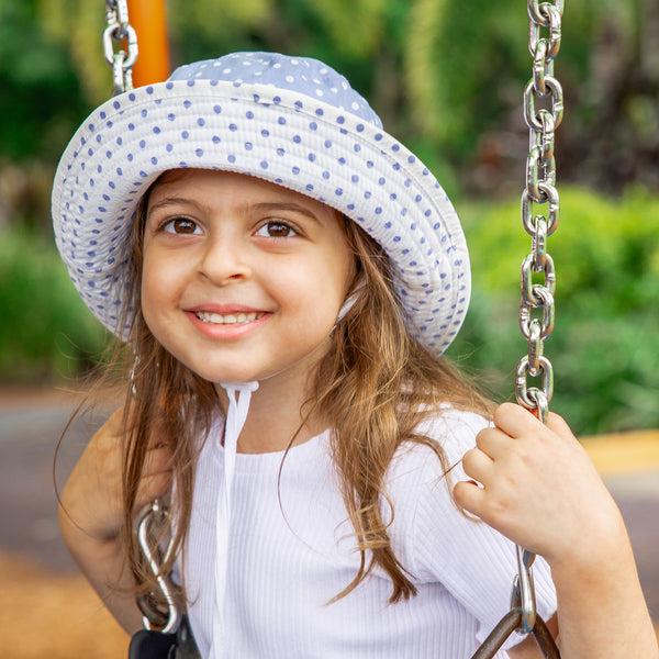 rigon headwear Shannon Bucket Summer Living Lilac Polka Dot