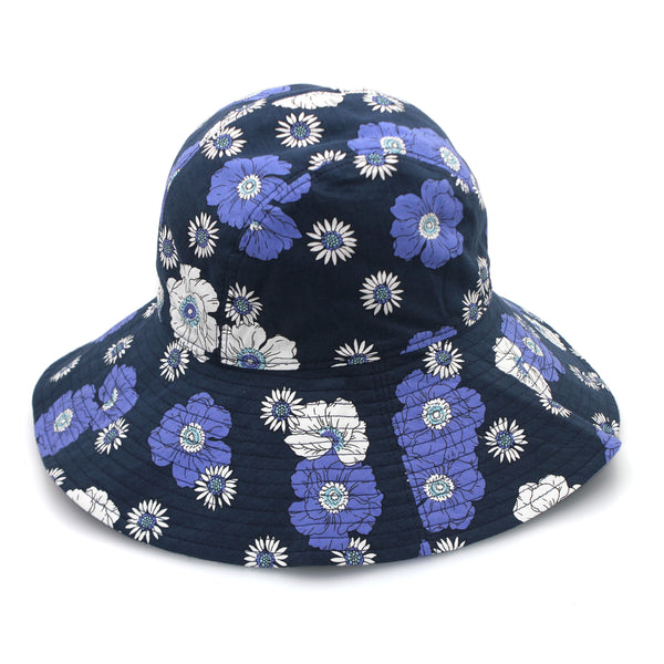 Rigon Headwear Tammy Bucket Cancer Council Navy Floral