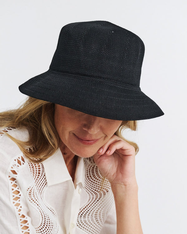 rigon headwear Tamzin Bucket - Black Cancer Council Black