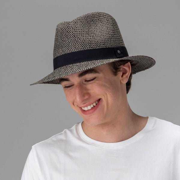 rigon headwear The Franky Fedora Summer Living Black Combo