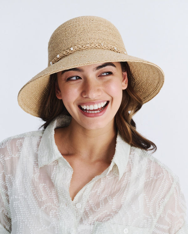 rigon headwear Valerie Bucket Cancer Council Natural