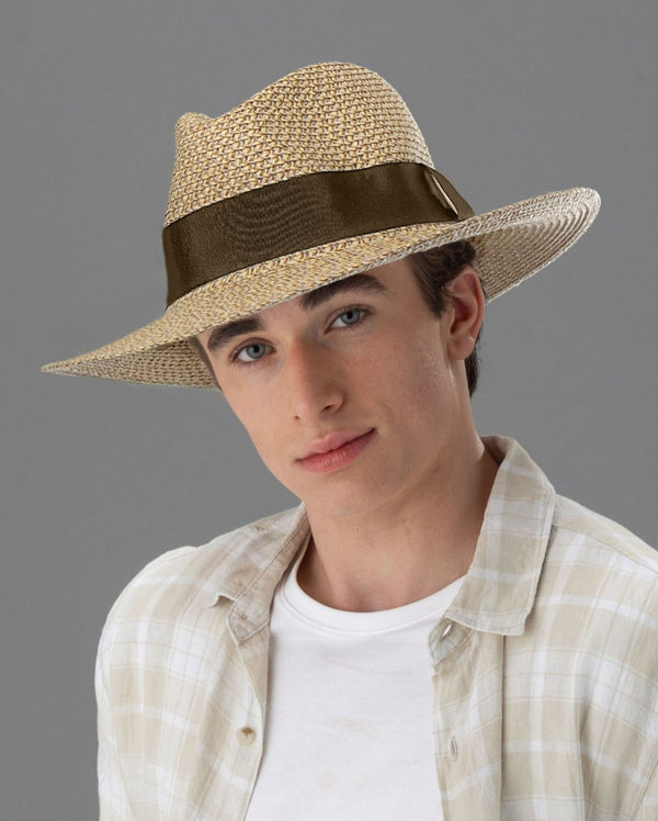 rigon headwear Zachary Fedora Summer Living Chocolate